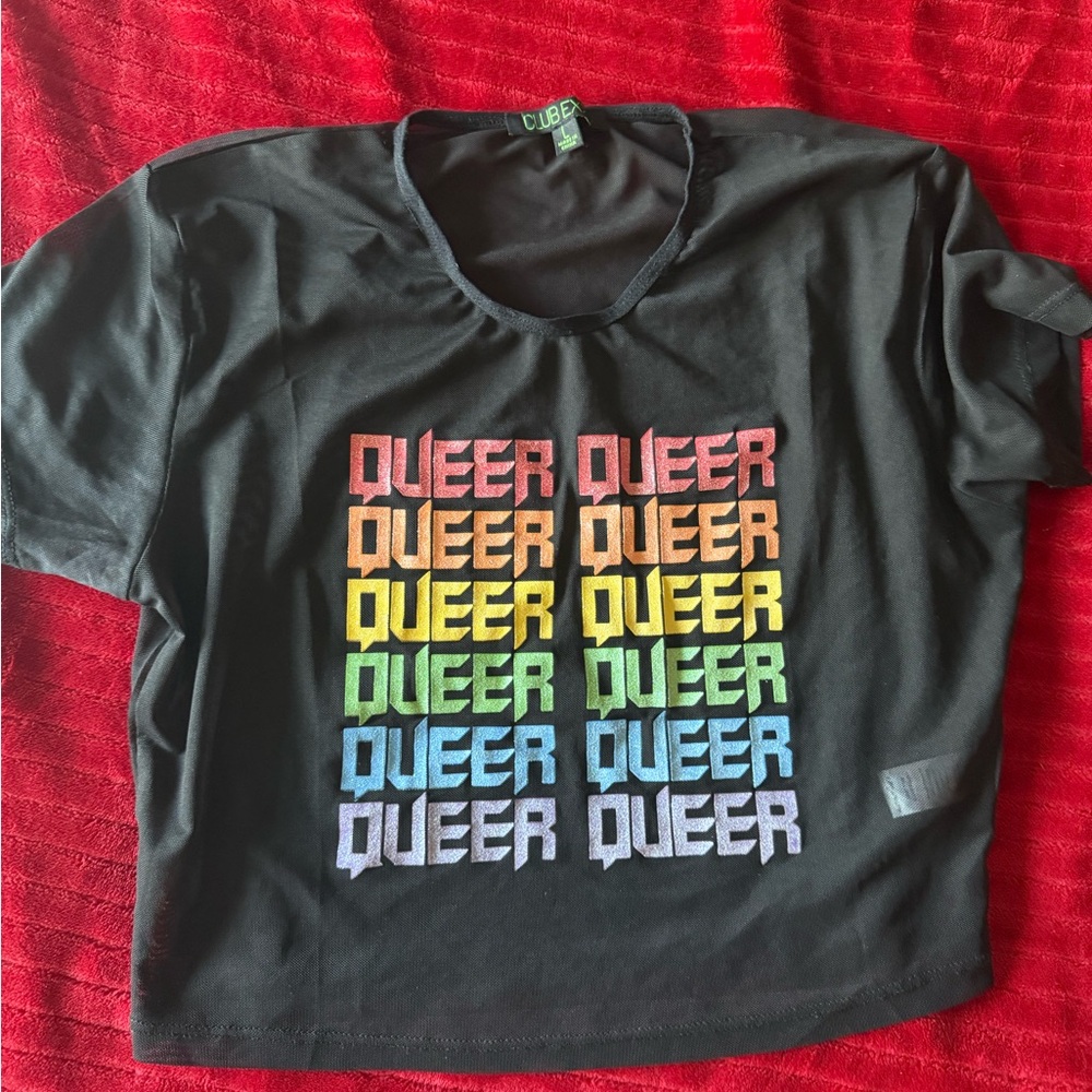Pride Mesh Crop Top